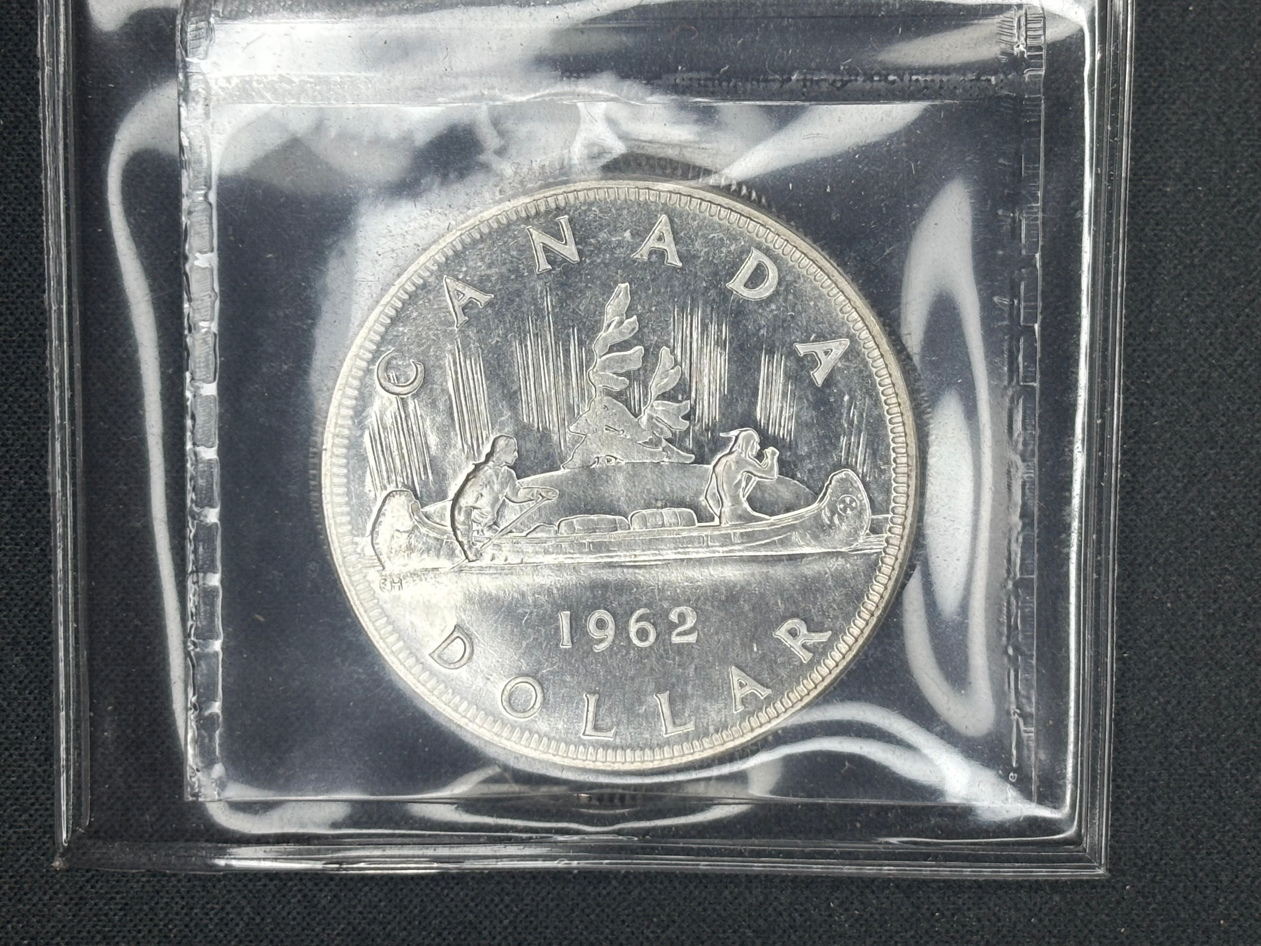 Canadian Silver Coin - Dollar - 1962 - PL65 ICCS