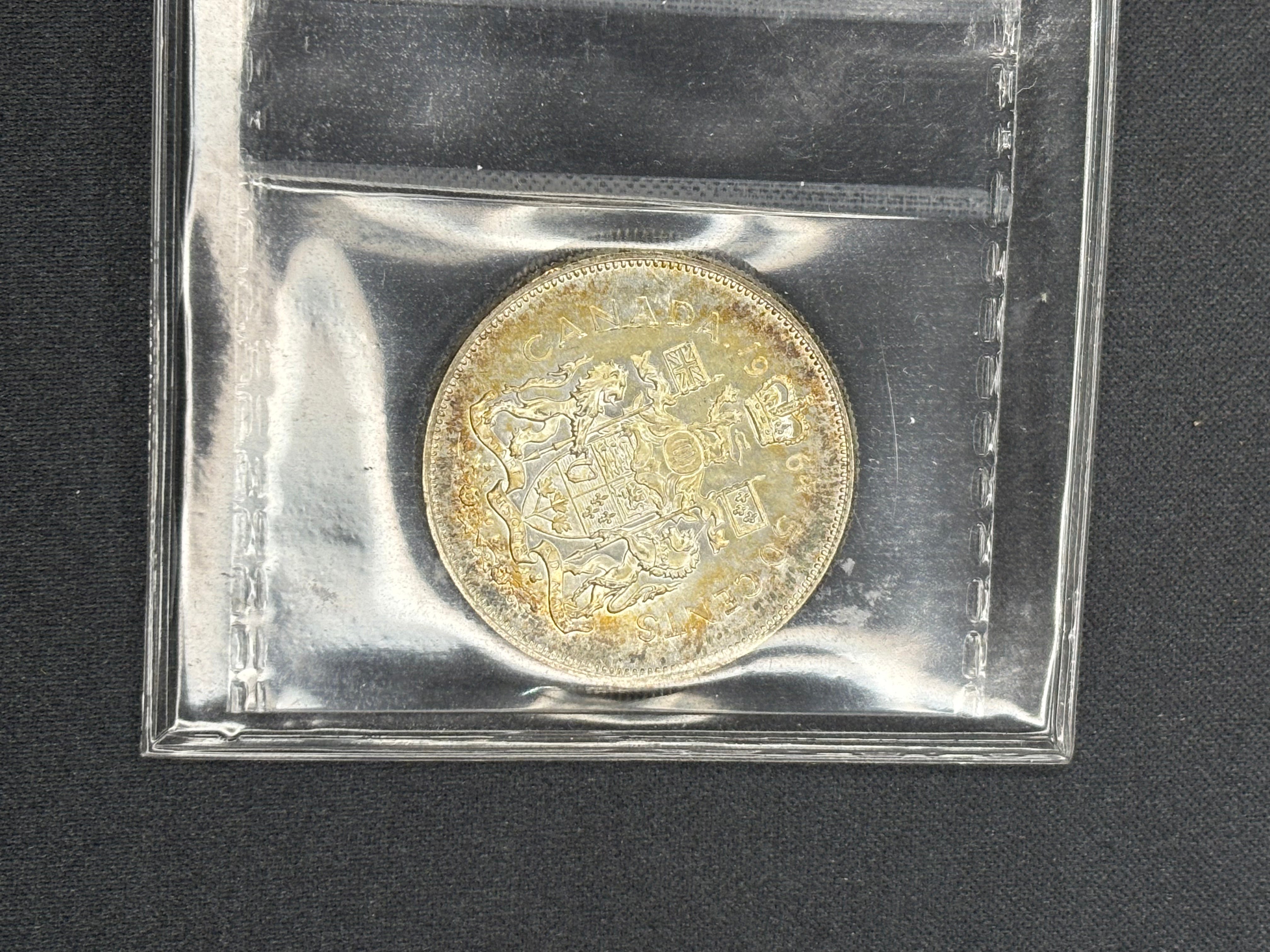 Canada Silver Coin - 50 cents -1964 - MS65 ICCS