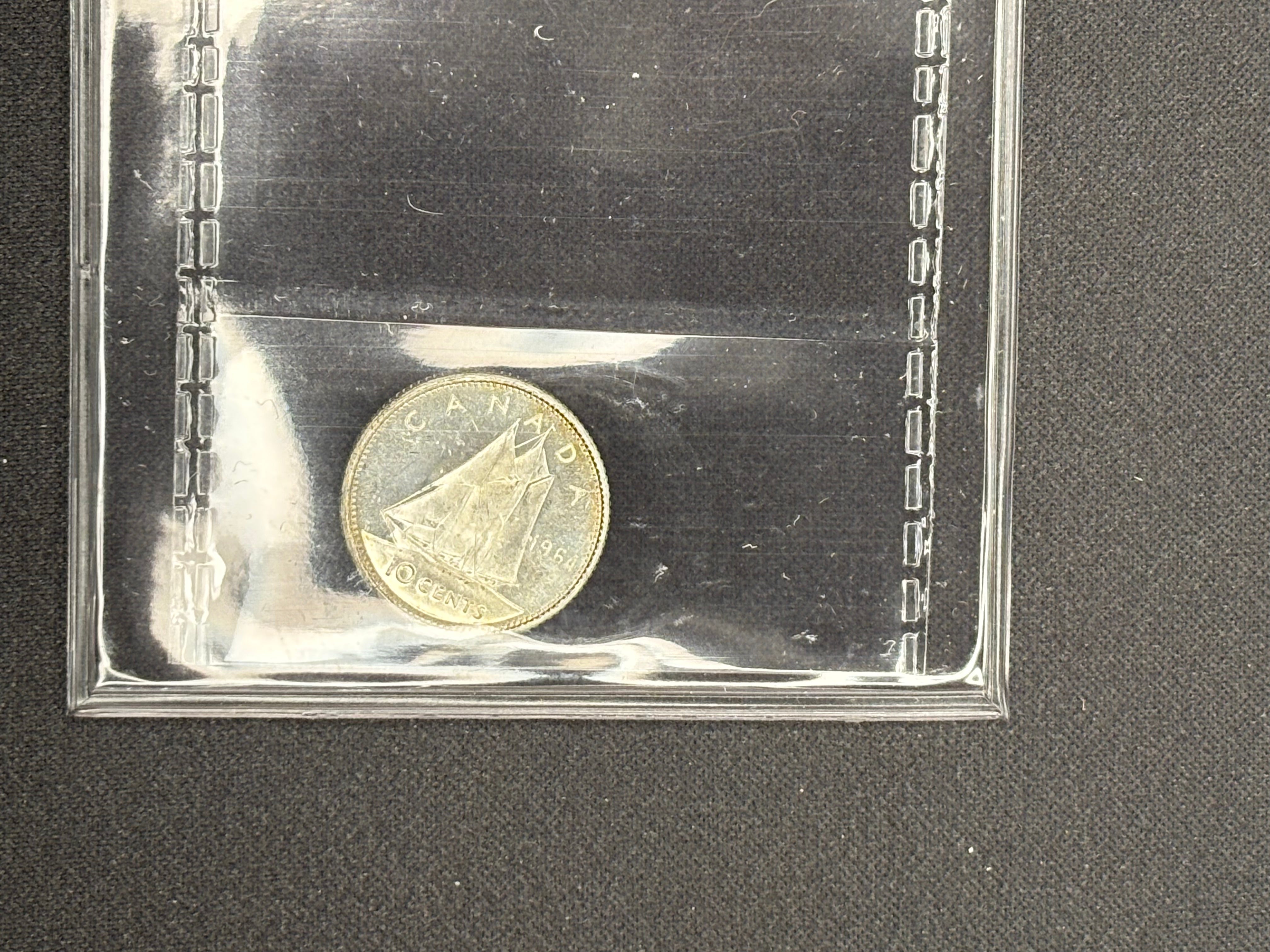 Canadian Silver Coin - 10 cents - 1964 - MS65 ICCS