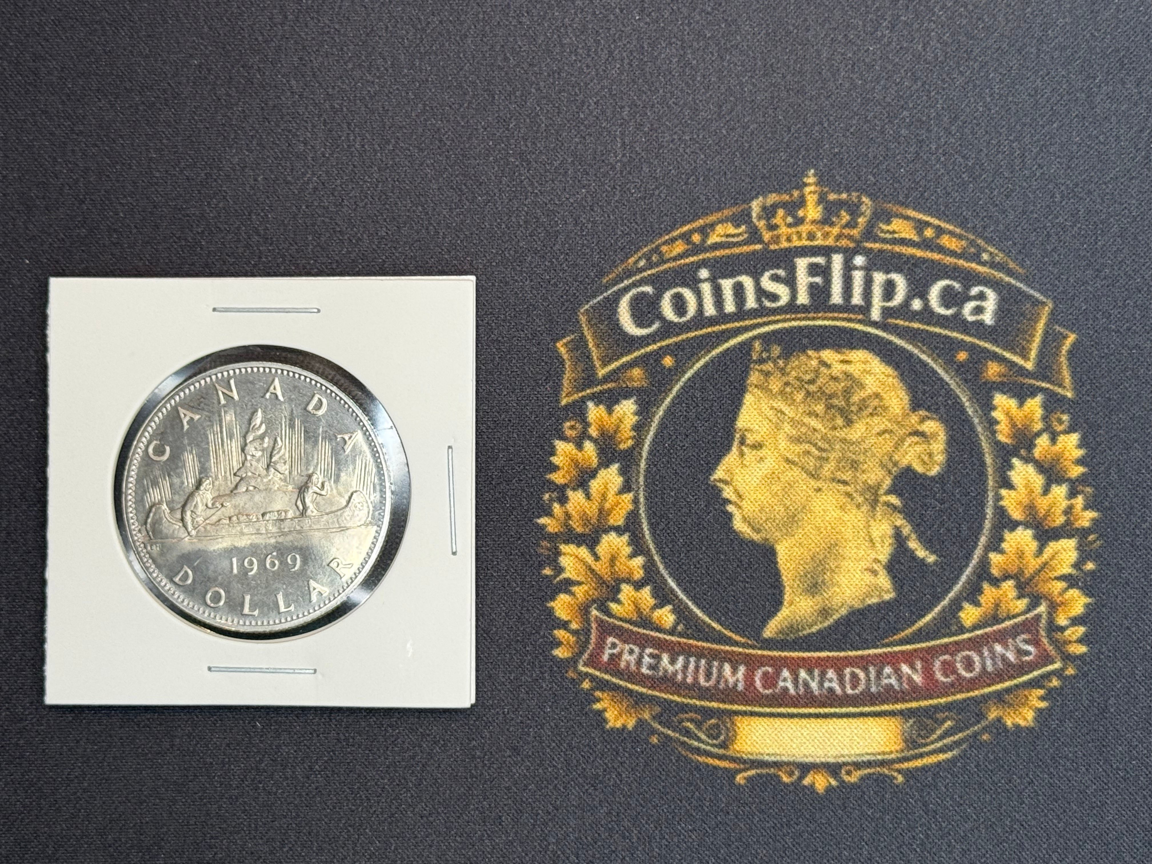 Canadian Nickel Dollar - 1969 MS64