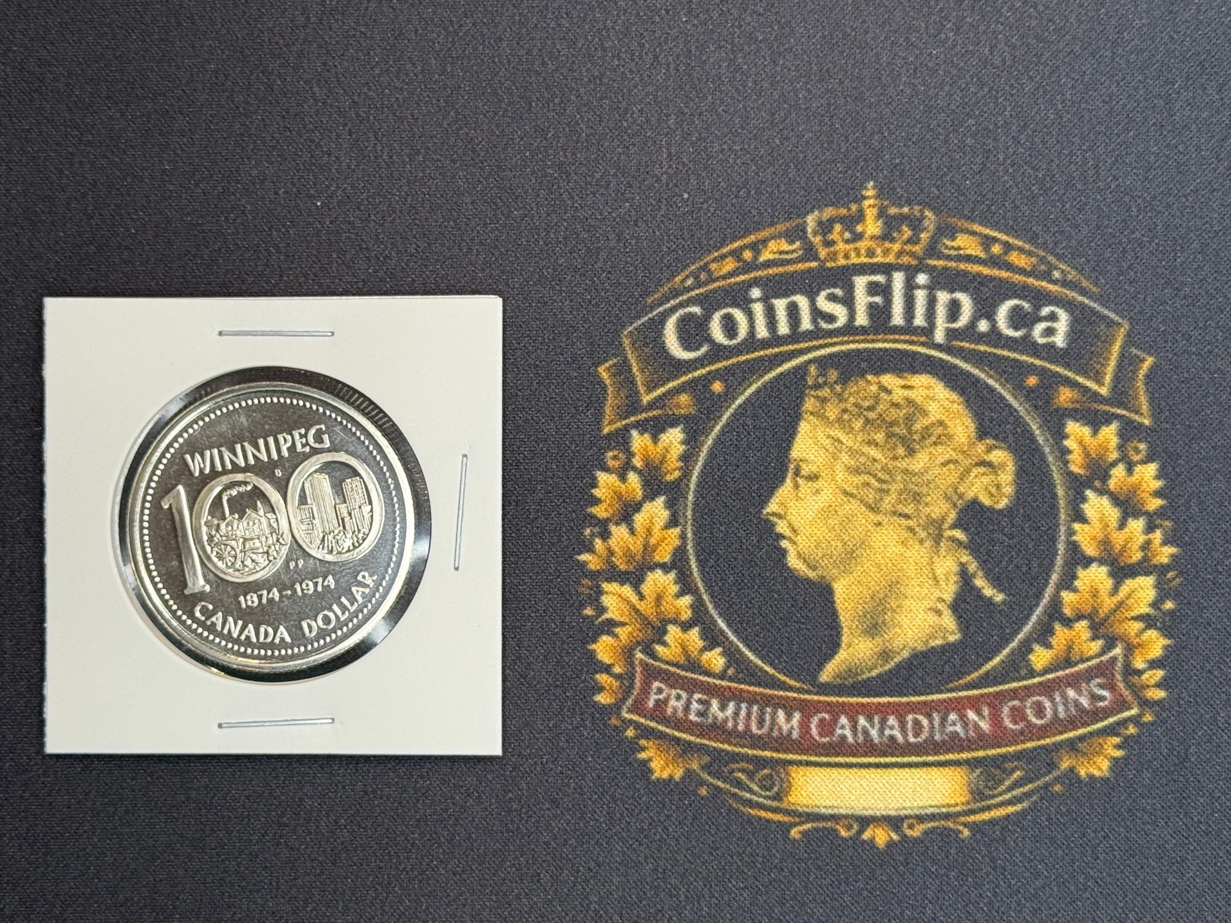 Canadian Nickel Dollar - 1974 PL65