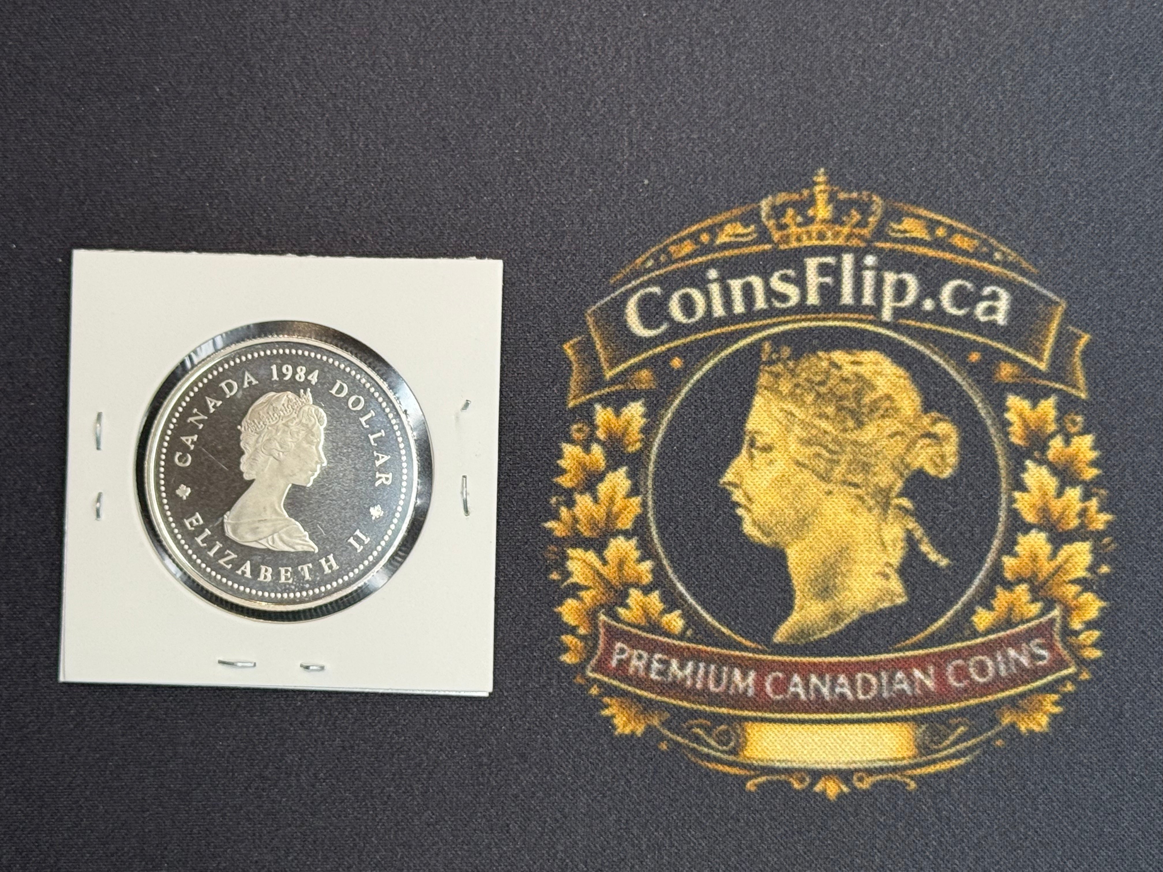 Canadian Nickel Dollar - 1984 Jacques Cartier PL