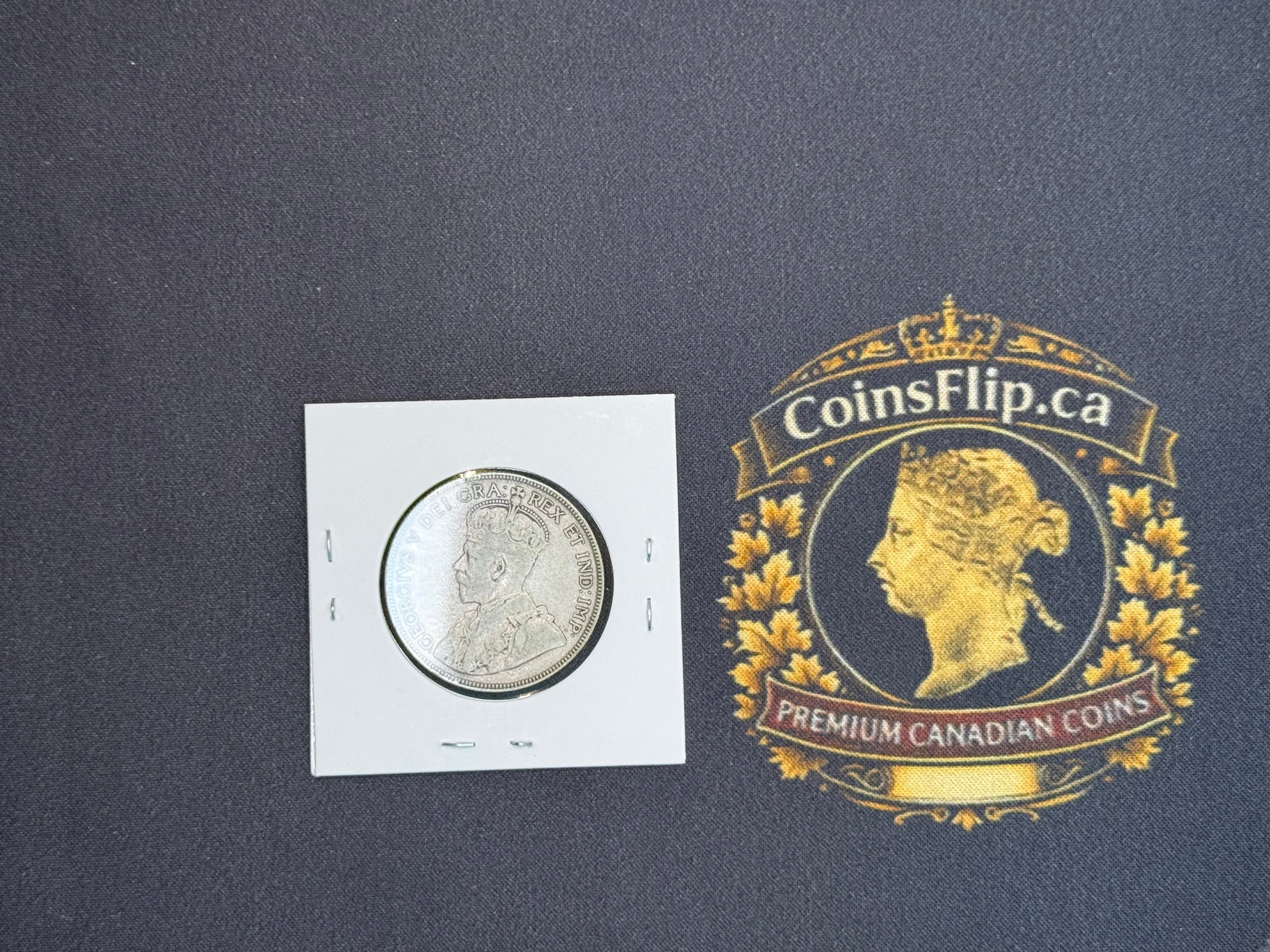 Canada Silver Coin - 50 cents - 1936 VF
