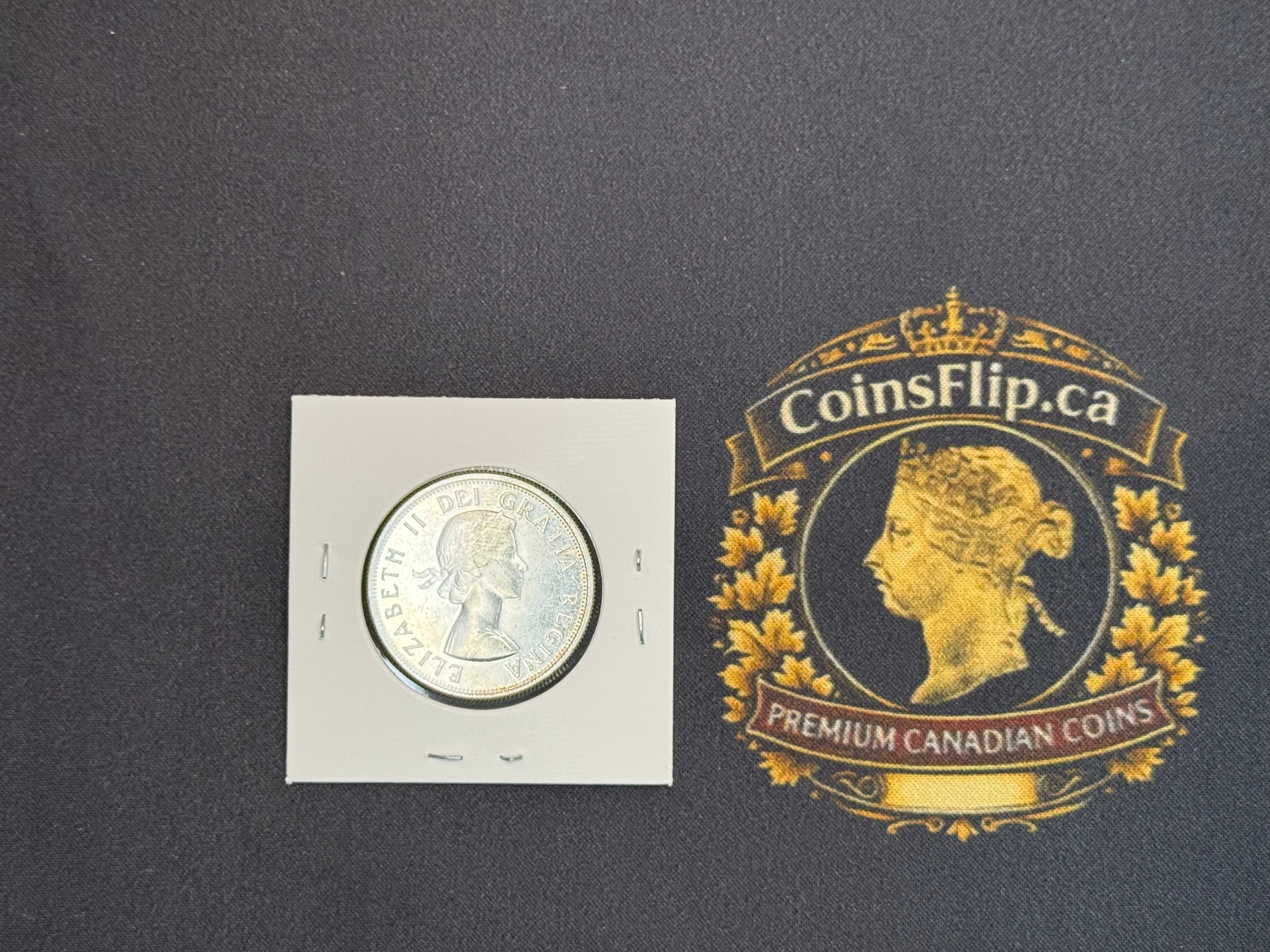 Canada Silver Coin - 50 cents - 1956 MS64