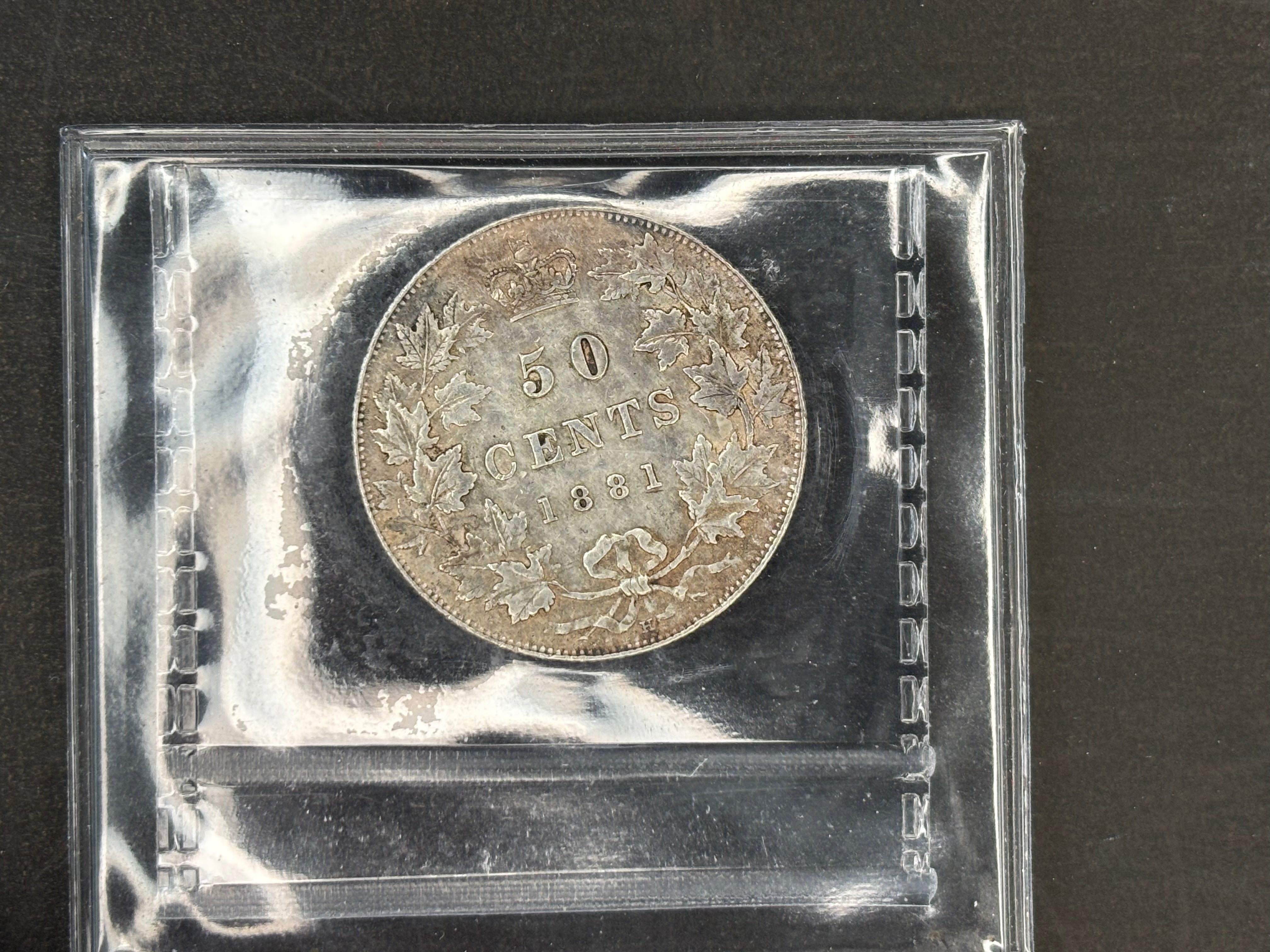 Pièce d'argent du Canada - 50 cents - 1881H / ICCSVF30