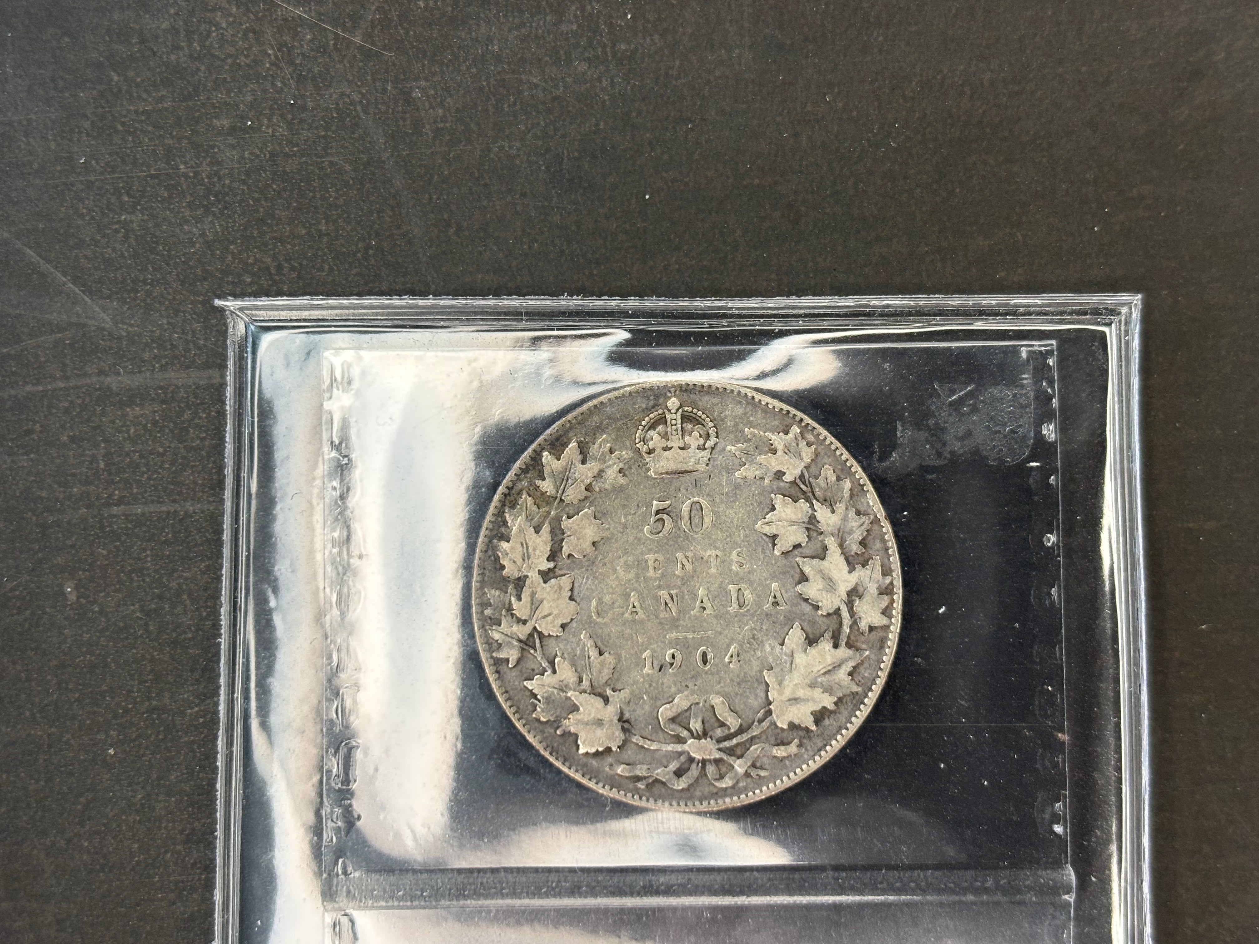 Pièce de monnaie en argent du Canada - 50 cents - 1904 / ICCS VF20
