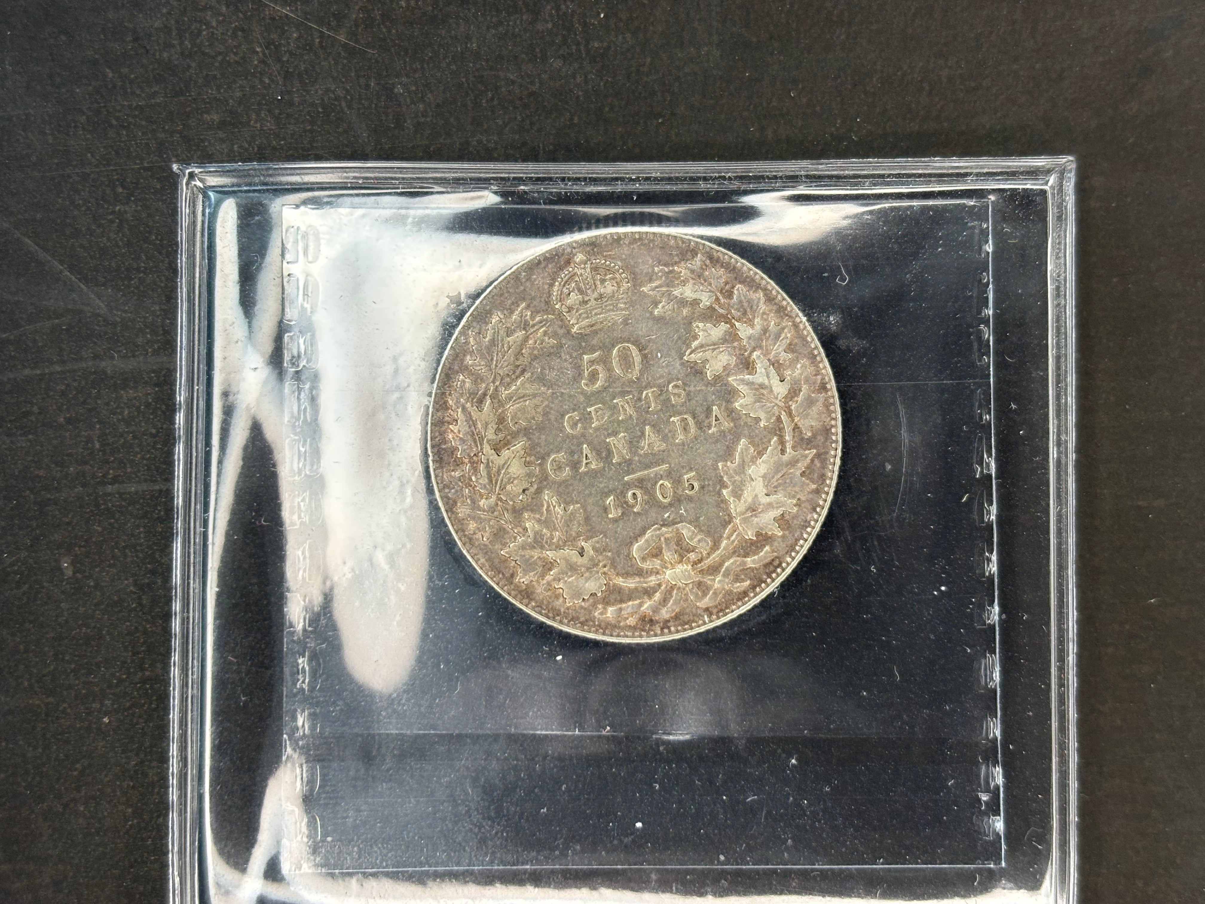 Pièce de monnaie en argent du Canada - 50 cents - 1905 / ICCS VF30