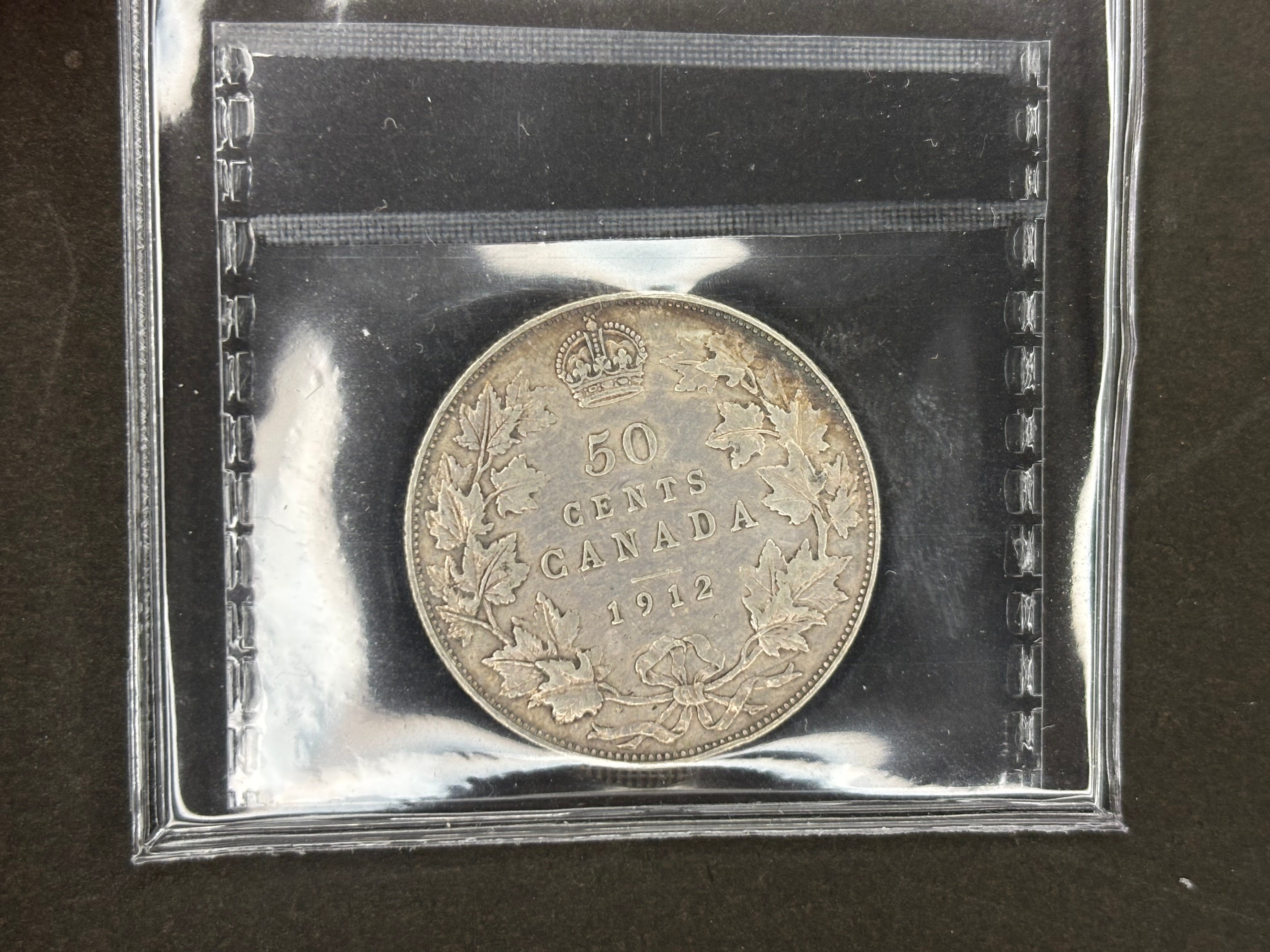 Pièce de monnaie en argent du Canada - 50 cents - 1912 / ICCS VF30