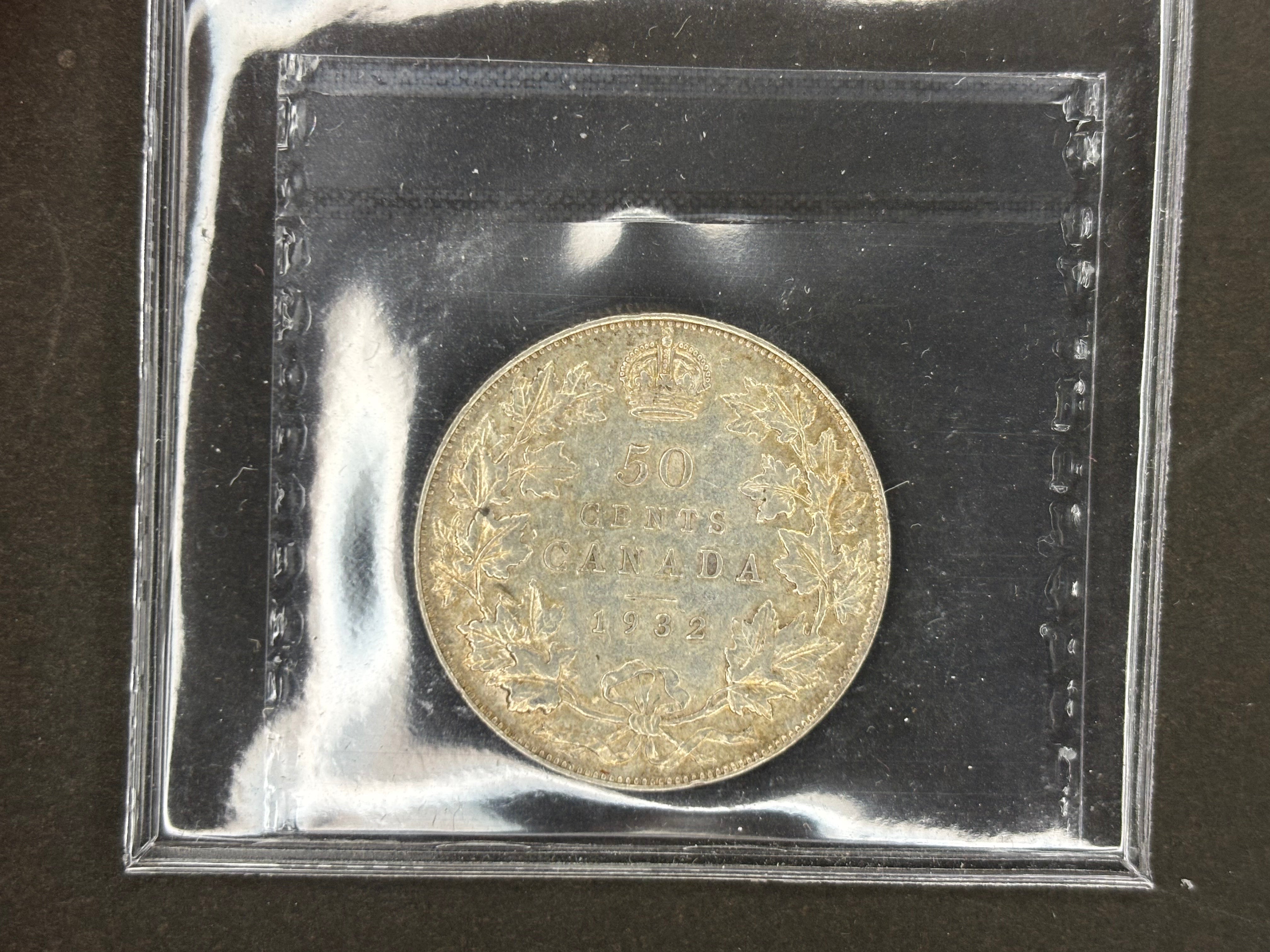 Pièce d'argent du Canada - 50 cents - 1932 / ICCS EF40