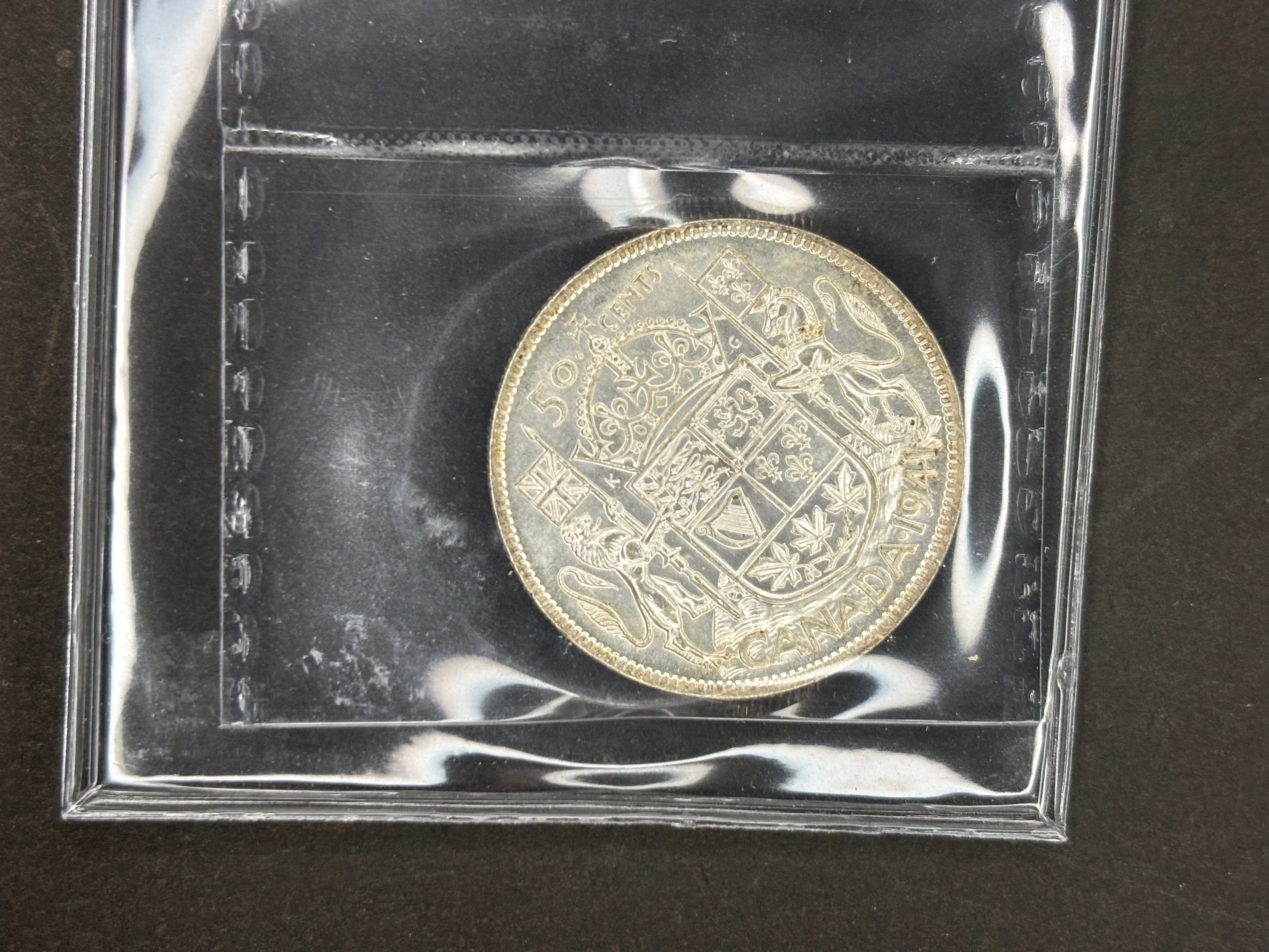 Pièce de monnaie en argent du Canada - 50 cents - 1941 / ICCS MS64