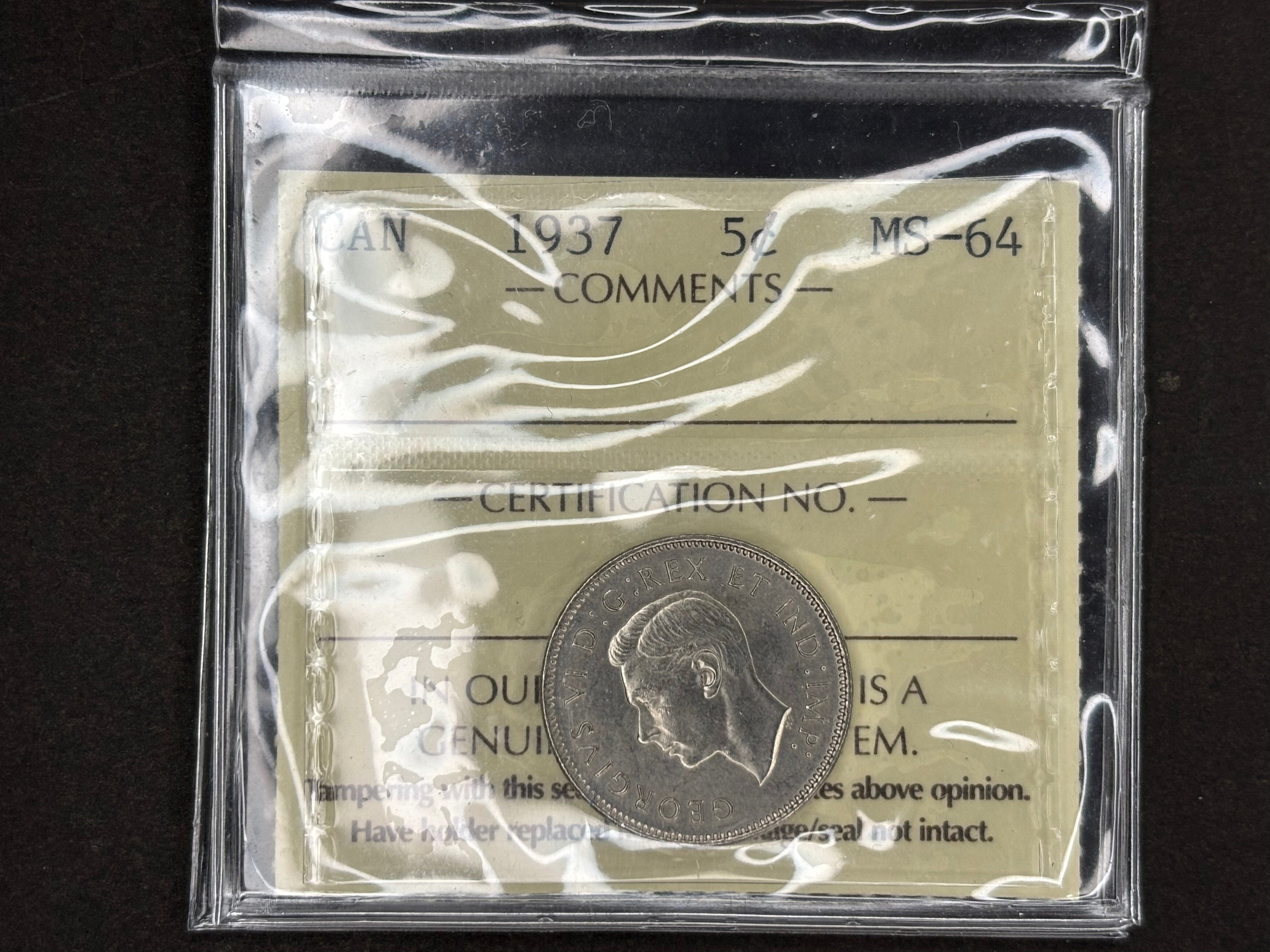 Pièce de 5 cents du Canada - 1926 ICCS VF30