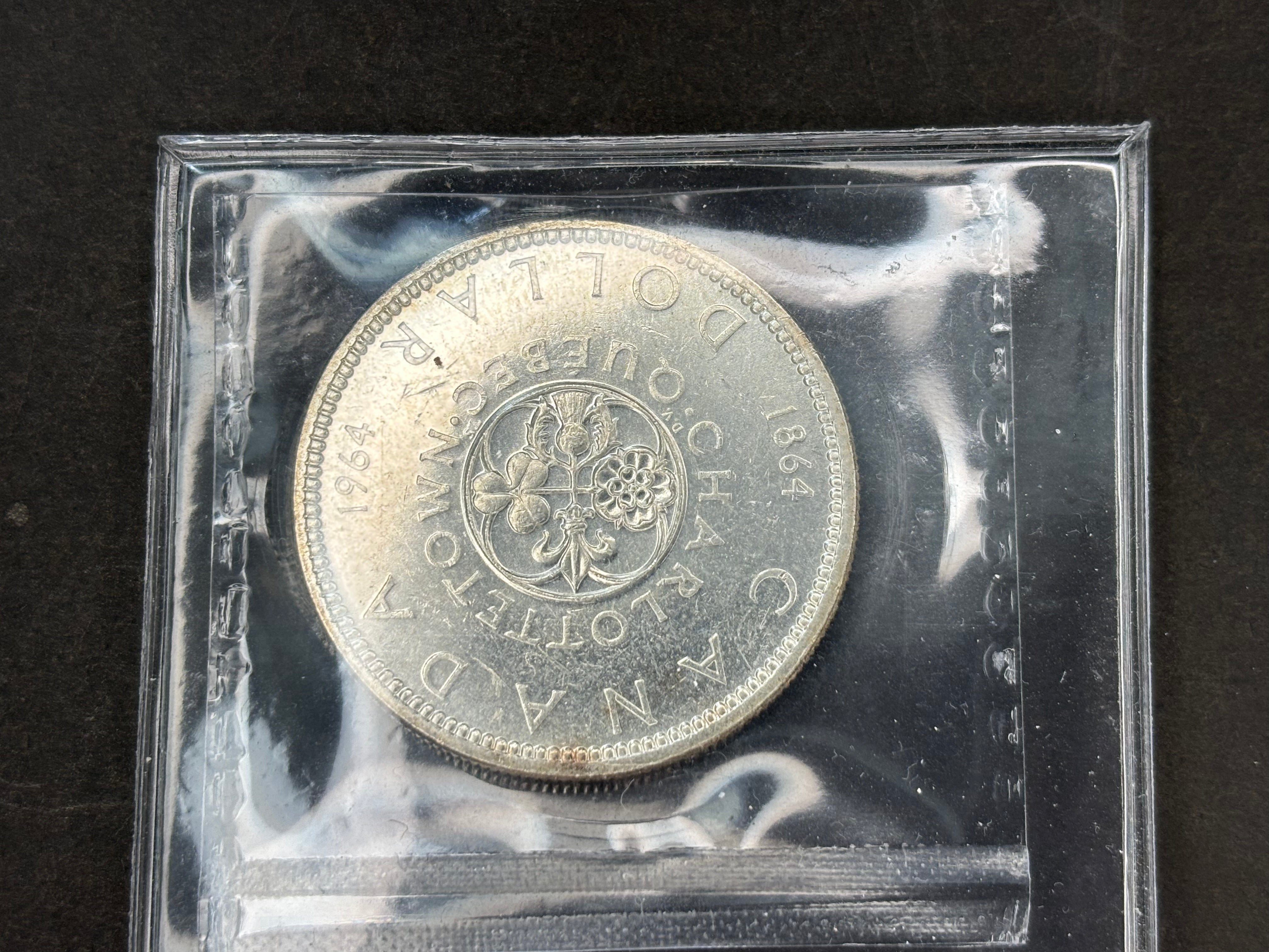 Canada Silver Coin - Dollar - 1964 MS62 ICCS