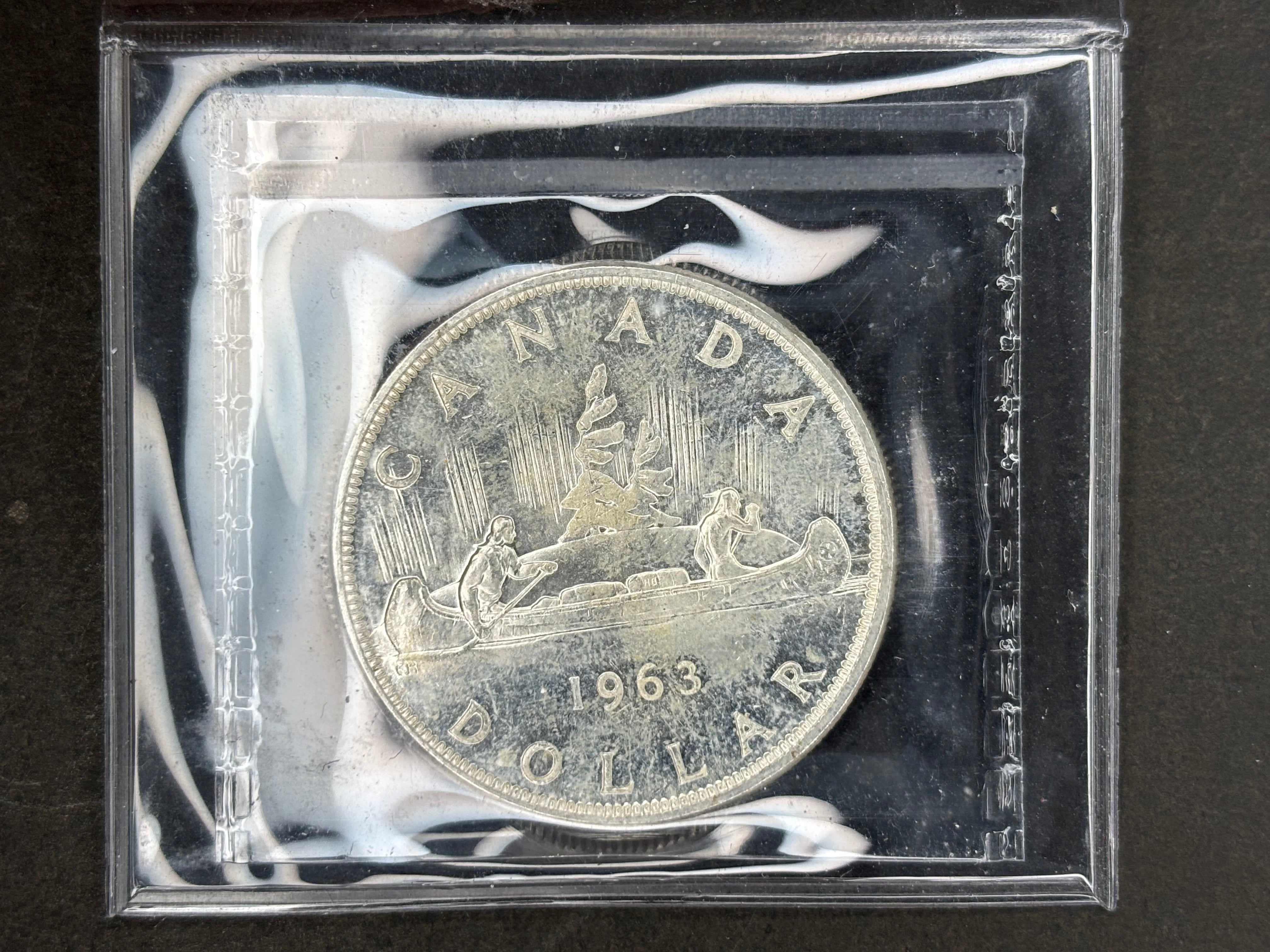 Canadian Silver Coin - Dollar - 1963 ICCS MS64