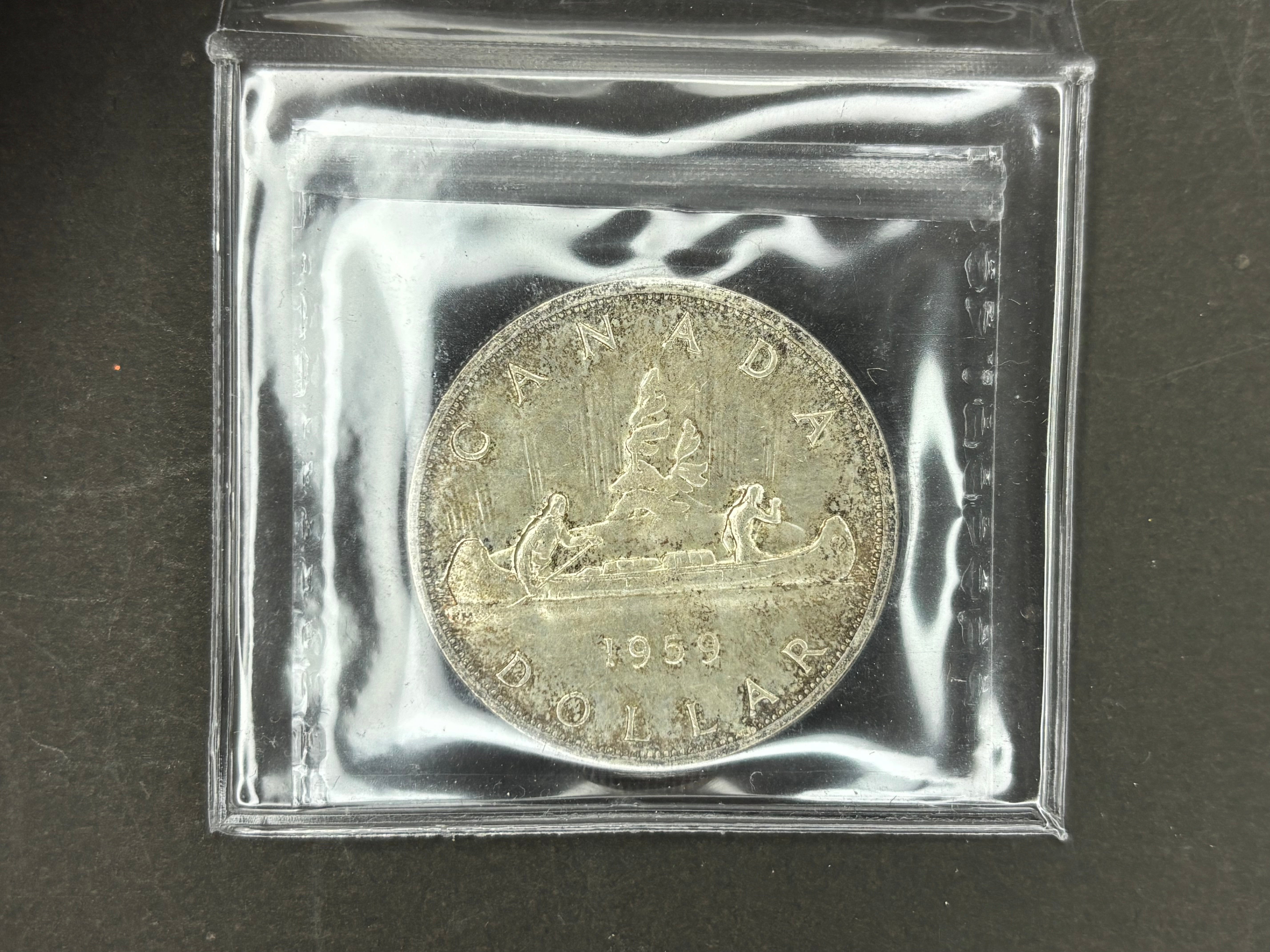 Canadian Silver Coin - Dollars - 1959 - MS65 ICCS