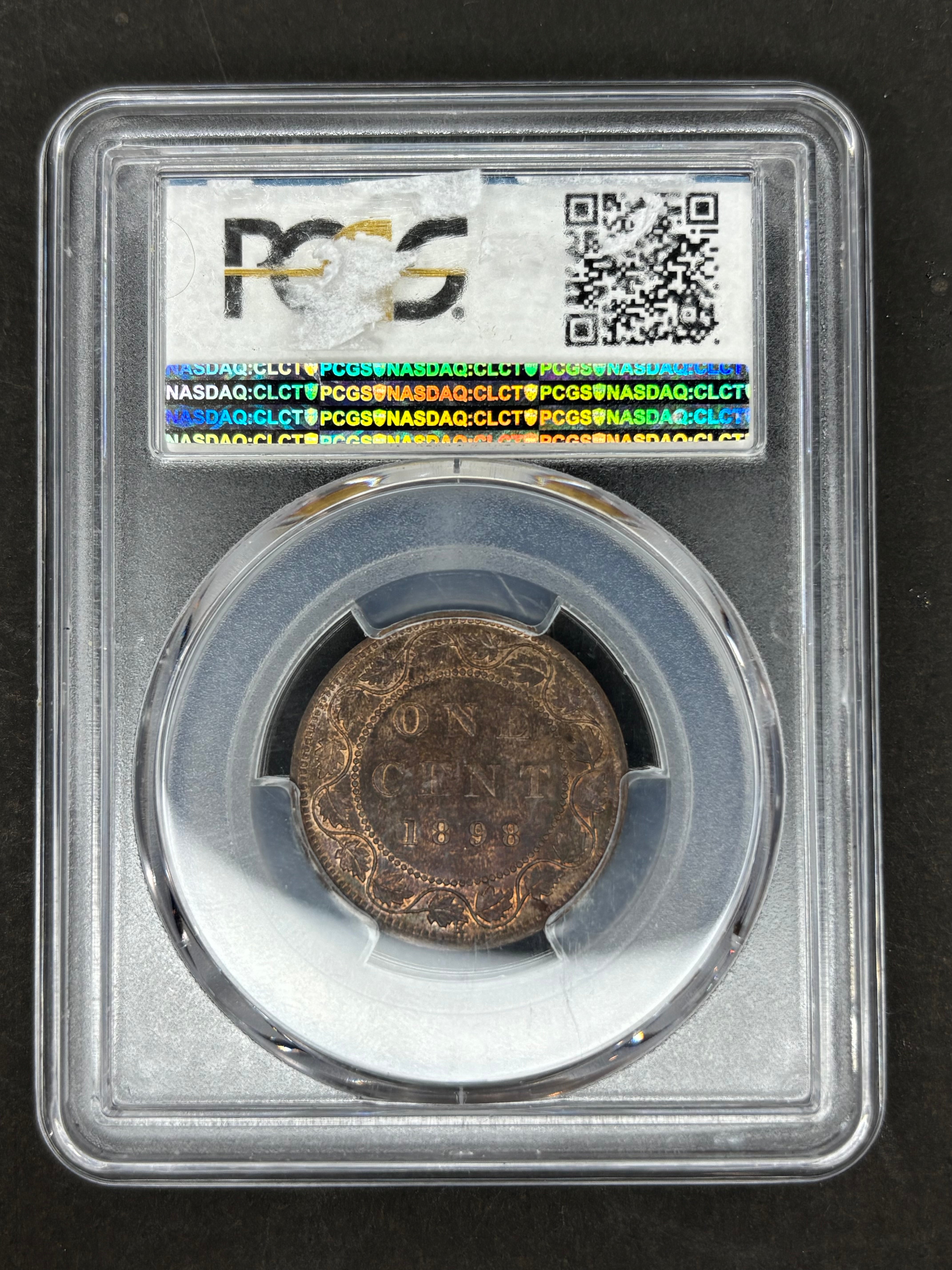 Canadian Coin - Penny - 1898H - MS64BN PGCS